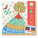 Djeco: zestaw ART z farbami ROMANTYCZNE KWIATY 8+