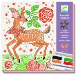 Djeco: zestaw z farbami DANDY Z LASU 8+