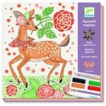 Djeco: zestaw z farbami DANDY Z LASU 8+