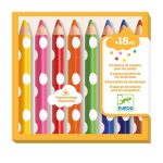 Djeco: kredki dla maluchów 8 kolorów 18m+