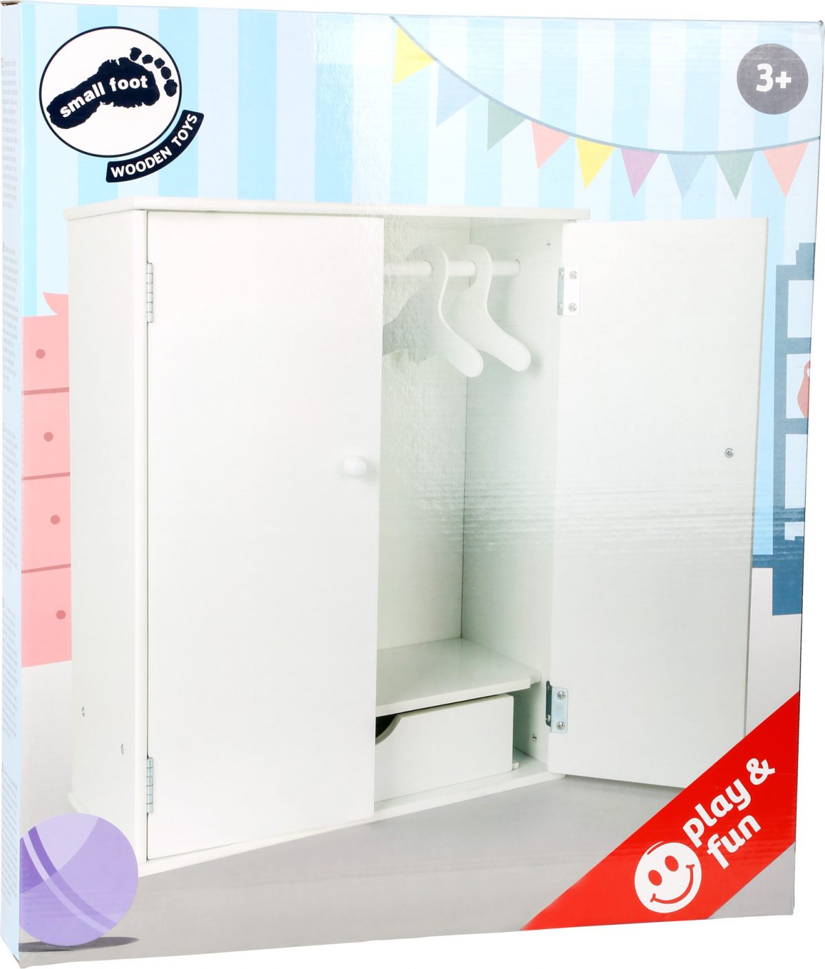 SMALL FOOT: drewniana SZAFA dla lalek - obrazek 3