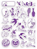 Aladine: stemple 6+ scrap PTAKI - obrazek 2