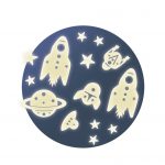 DJECO: Fluorescencyjne naklejki KOSMOS