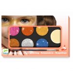 Djeco: farbki do malowania twarzy METALLIC 3+