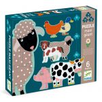 Djeco: Puzzle gigant HONORE I PRZYJACIELE 3+