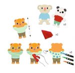 Djeco: zestaw art zmywalne flamastry SŁODZIAKI 3+ - obrazek 2