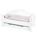 SMALL FOOT: łóżko / sofa z szufladą DLA LALEK do 50cm