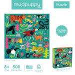 MUDPUPPY: Puzzle Zwierzęta z lasu deszczowego 500 el. 8+ - obrazek 3