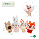 LILLIPUTIENS: Zestaw mini-pacynek na palce Las 12m+ - obrazek 2