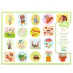 DJECO: Zestaw 100 naklejek W OGRODZIE 18m+