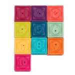 B.TOYS: miękkie klocki SENSORYCZNE - OneTwoSqueeze - obrazek 4