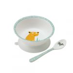 Petit Jour Paris: SAWANNA - Miska z przyssawką i łyżeczką