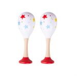 BIGJIGS: marakasy grzechotki czerwone - 2 szt.