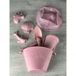 Scrunch: Silikonowe Foremki do piasku 4 szt. - Pudrowy Róż - obrazek 2