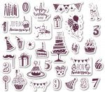 Aladine: stemple 6+ scrap Urodziny - obrazek 2