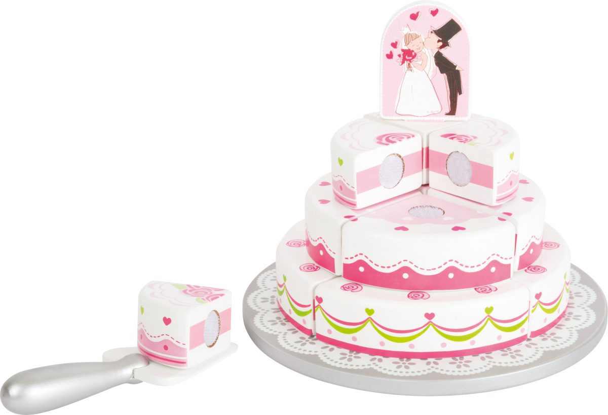SMALL FOOT: Drewniany piętrowy tort ślubny - obrazek 2