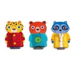 Djeco: Drewniane zwierzaki manulane ZIPTOU 3+ - obrazek 2