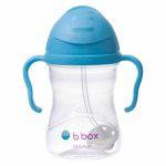 B.box: Bidon ze słomką, 240 ml, borówkowy