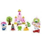 SMALL FOOT: zestaw ZAMEK KSIĘŻNICZKI - drewniana nawlekanka 3+