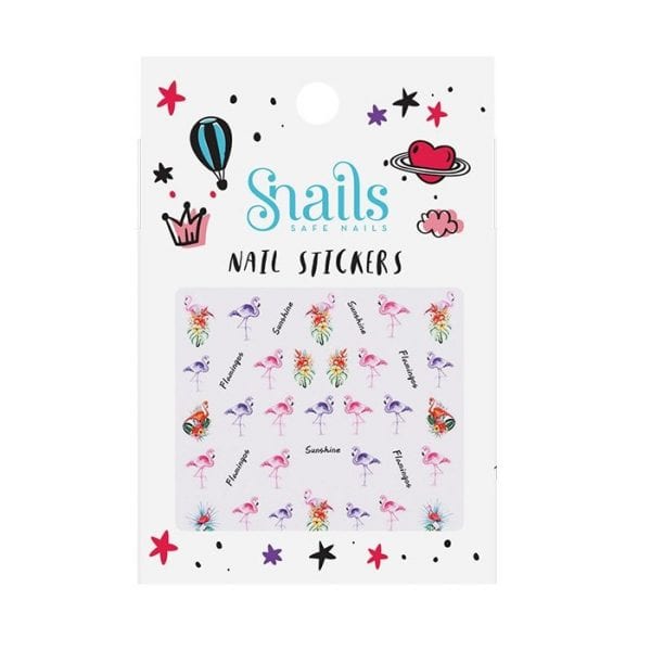 Snails: naklejki na paznokcie FLAMINGOS - FLAMINGI