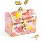 Djeco: Skarbonka z kłódeczką - PTAKI - obrazek 3