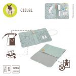 Lassig: przewijak podróżny z etui na akcesoria Floral Mint - obrazek 3