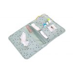 Lassig: przewijak podróżny z etui na akcesoria Floral Mint - obrazek 2