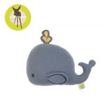 LASSIG: przytulanka z grzechotką Little Water Wieloryb