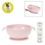 Lassig: Miseczka silikonowa z przyssawką Little Chums Mysz róż - obrazek 2