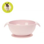 Lassig: Miseczka silikonowa z przyssawką Little Chums Mysz róż