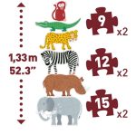 Djeco: Puzzle gigant HENRI I PRZYJACIELE 3+ - obrazek 2