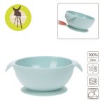 Lassig: Miseczka silikonowa z przyssawką Little Chums Mysz niebieska - obrazek 2