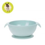 Lassig: Miseczka silikonowa z przyssawką Little Chums Mysz niebieska