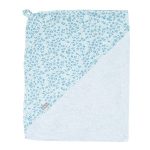 bebe-jou: Ręcznik z kapturkiem Leopard Blue 85 x 75 cm