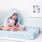 bebe-jou: Ręcznik z kapturkiem Leopard Blue 85 x 75 cm - obrazek 2