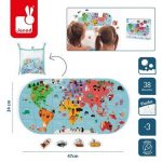 JANOD: Puzzle do kąpieli Mapa świata 28 el. 3+ - obrazek 3