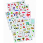 Moulin Roty: Kolorowanka z naklejkami La Grande Familie - obrazek 3