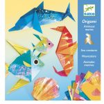 Djeco: zestaw art origami MORSKIE ZWIERZĘTA (metaliczne) 5+