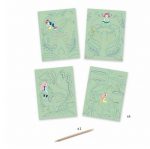 Djeco: zestaw art Wydrapywanka TAJEMNICZY OGRÓD 6+ - obrazek 2