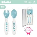 Beaba: sztućce plastikowe w etui BLUE - obrazek 2