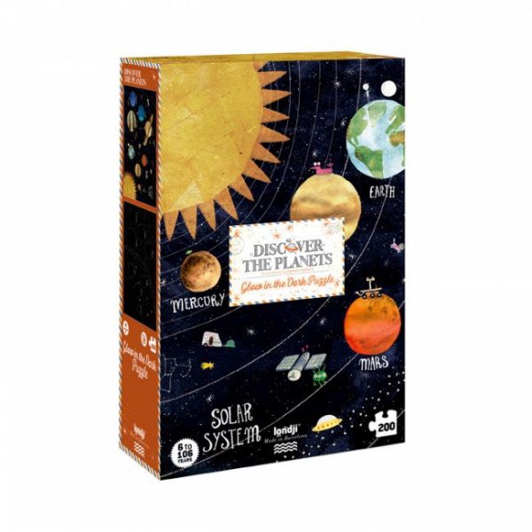 Londji: Puzzle świecące w ciemności Odkryj Planety 200 el. 6+