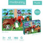 MUDPUPPY: Puzzle sensoryczne Las 42 el. - obrazek 3