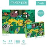 MUDPUPPY: Puzzle sensoryczne Tropikalny las 42 el. - obrazek 3