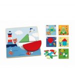 Djeco: Drewniana układanka Tangramini 3+