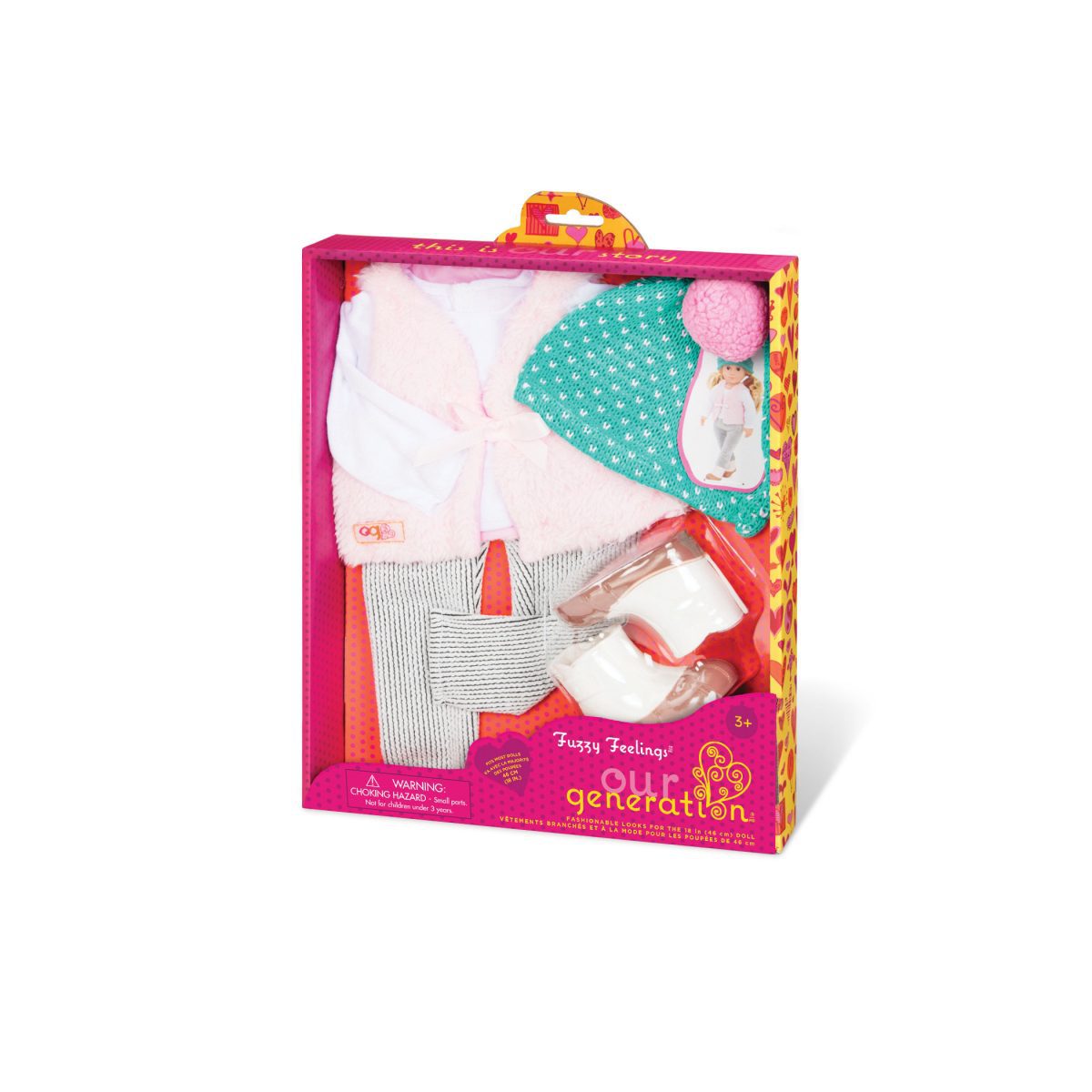 Our Generation: Zestaw ubranek dla lalek 46CM – FUZZY FEELINGS - obrazek 3