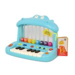 B.toys: Hippo Pop Play Piano – KEYBOARD ze SKACZĄCYMI PTASZKAMI - obrazek 5