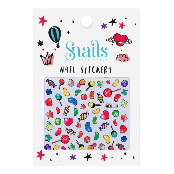 Snails: naklejki na paznokcie - Candy Blast