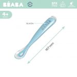 Beaba: Łyżeczka silikonowa 8m+ BLUE - obrazek 2
