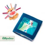 Lilliputiens: Książeczka z mini-pacynką wielofunkcyjna Lew Jack 9m+