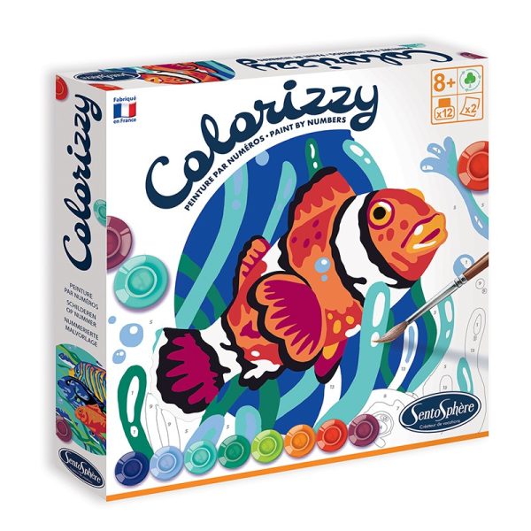 SentoSphere: COLORIZZY Głębiny Morskie - malowanie po numerach 6+